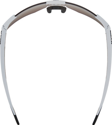 uvex pace perform CV Sportbrille - white matt/glossy green