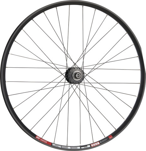 bc basic Mountain Deore Disc Center Lock DT Swiss 533D 29" Laufrad - schwarz | 29" VR 15x100 Dynamo