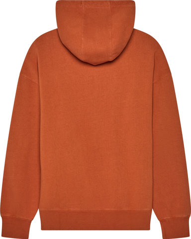 Fox Head Wordmark Oversized Fleece Pullover - cognac/M