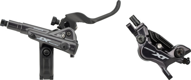 Shimano Freno de disco XT BR-M8120 con pastillas de resina J-Kit - negro/Rueda trasera/Derecho (específico de lado)