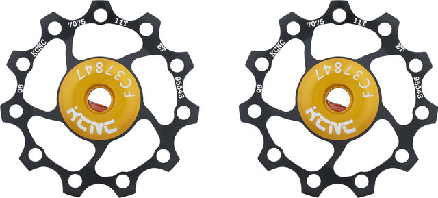 KCNC Jockey Wheel Alu Schalträdchen - 1 Paar - black/11 Zähne