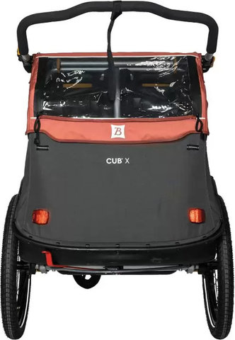 Burley Remolque infantil Cub X - sandstone red-grau | 20"