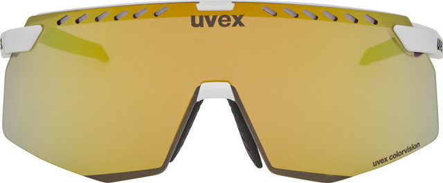 uvex pace stage CV sports glasses - white matte/yummy yellow