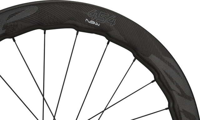 Zipp 454 NSW Disc Center Lock Carbon Clincher Laufrad - matte black-gloss black/28"/SRAM XDR/SRAM XDR
