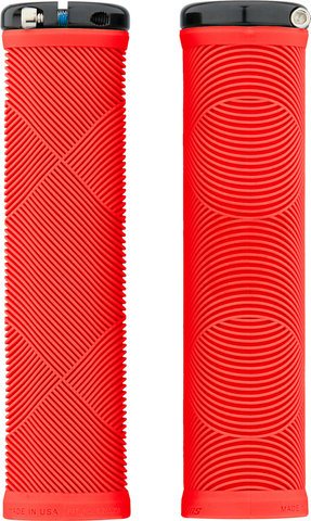Lizard Skins Puños Strata Lock-On - candy red/135 mm