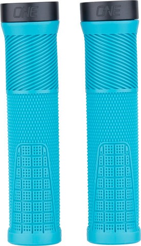 OneUp Components Thin Lock-On Lenkergriffe - turquoise/138 mm