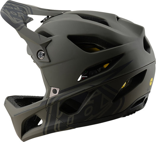 Troy Lee Designs Stage Fullface Helm - stealth caper/57 - 59 cm
