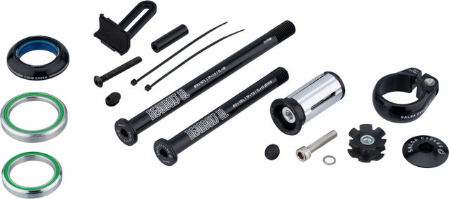 Salsa Kit de cuadro Warroad Carbon Allroad 27,5"/28" - black/1 1/8" - 1 1/4" tapered/XL/12 mm Eje Pasante/51 