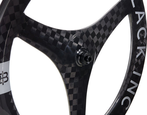 Black Inc Three Carbon 28" front wheel - black/front wheel only/28"/100 mm