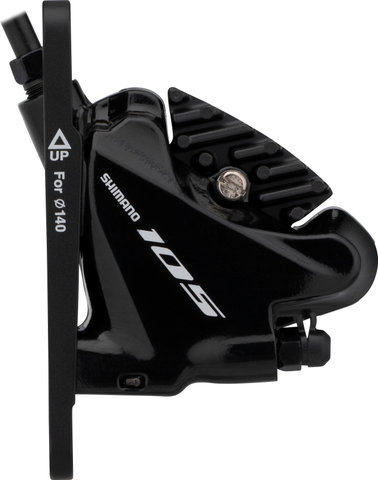Shimano 105 Bremssattel BR-R7070 mit Resinbelag - silky black/Vorderrad/ohne