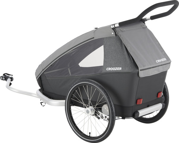 Croozer Kid Keeke 1 Kids Trailer 2-in-1 with Buggy Set - mountain grey/20"