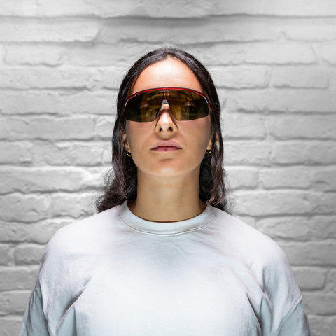 Alpina Turbo Pro S Q-Lite Sports Glasses - red translucent matt | mirror gold