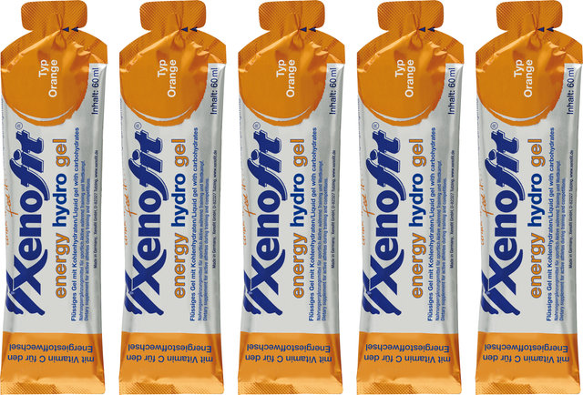Xenofit energy hydro Gel - 5 Stück - orange/300 ml