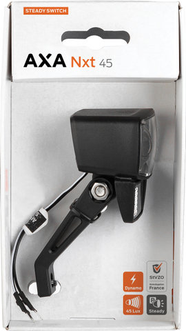 Axa NXT 45 Switch luz delantera LED con aprobación StVZO - negro