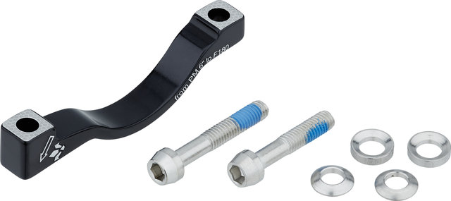 Formula Scheibenbremsadapter für 180 mm Scheibe - schwarz/PM auf PM
