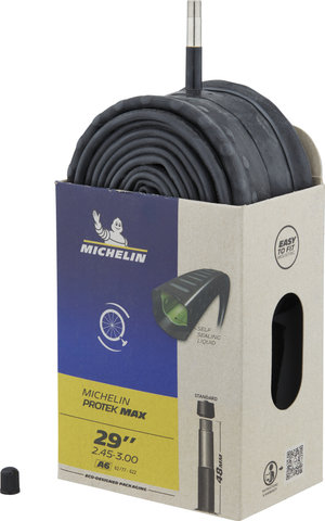 Michelin Cámara de aire A6 Protek Max para 29+ - universal/62-622 a 77-622/Válvula Schrader (AV)/29 x 2,45-3,0 AV 48 mm/48 