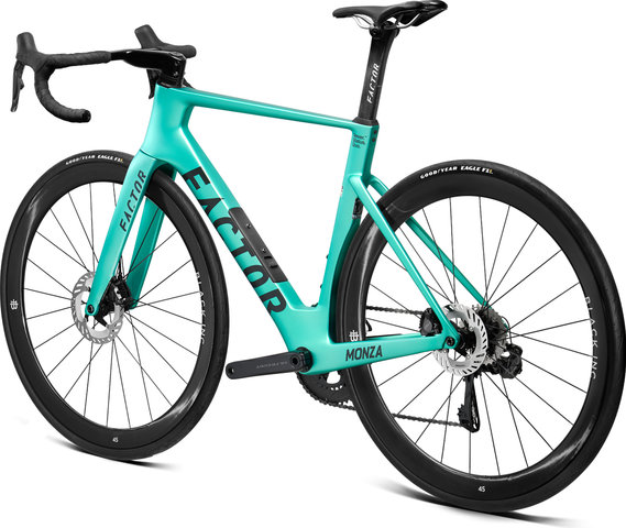 Factor MONZA Ultegra Carbon 28" Rennrad - steel green/28"/M/170,0 mm