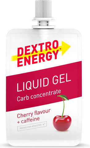 Dextro Energy Liquid Gel Kohlenhydrad-Gel - 18 Stück - cherry-caffeine