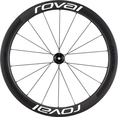 Specialized Roval Rapide CLX II Carbon Disc Center Lock 28" Wheelset - satin carbon-gloss white/100 mm/Non Boost/Shimano Road/28"/142 mm/Non Boost
