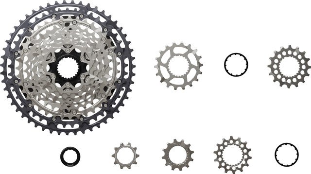 Shimano Cassette Deore XT CS-M8200-12, 12 velocidades - plata/10-51