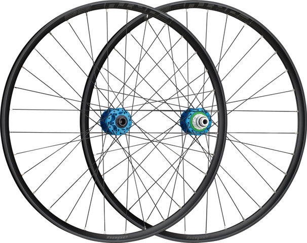 Hope Pro 4 + Fortus 26 Disc 6-Loch 29" Boost Laufradsatz - blue-black | SRAM XD | Boost | 148 mm | 110 mm | Boost | 29" | 110 mm | SRAM XD | 110 mm | 148 mm
