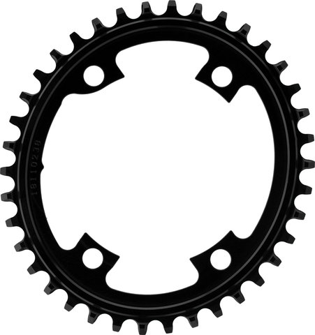Wolf Tooth Components Plato Elliptical 110 BCD Asymmetric 4 brazos para Shimano - black/38 