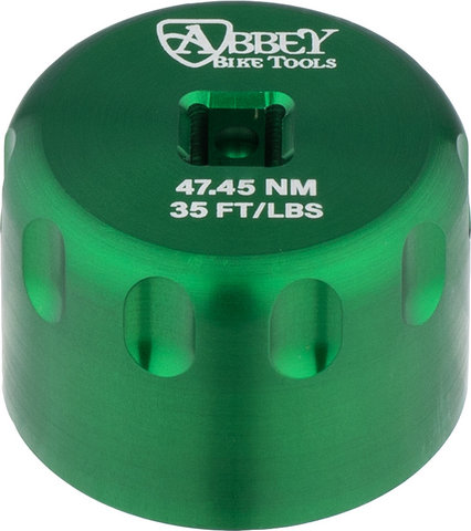 Abbey Bike Tools Herramienta para ejes de pedalier Bottom Bracket Socket Common - green