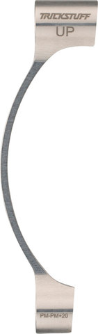 Trickstuff CNC PM Fork to PM Brake +20 Disc Brake Adapter w/ Titanium Bolt - silver/Post Mount/180 mm, 160 mm