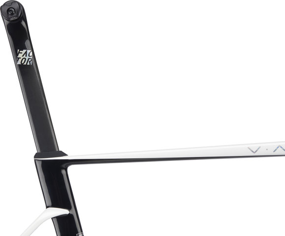 Factor OSTRO V.A.M. Disc T47a Shimano pearl white-chrome Carbon Rahmenkit - pearl white-chrome/54 cm, 110 mm x 38 cm, SB 0 mm