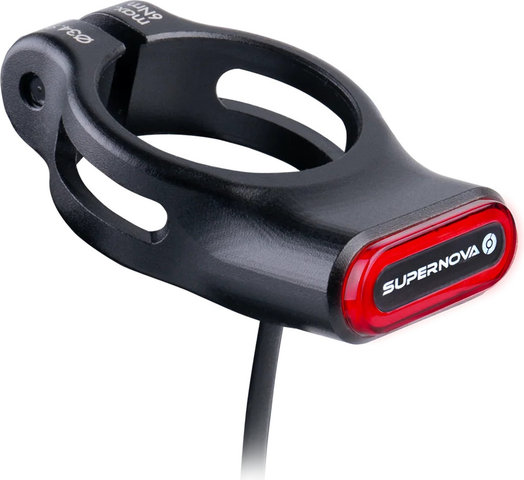 Supernova TL3 MINI PRO Seatpost Clamp feu arrière avec homologation StVZO - black | 31,6 mm