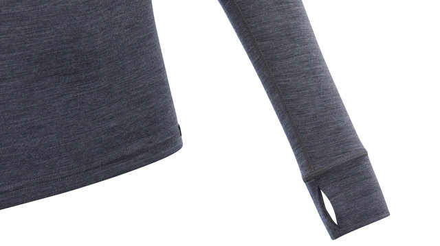 GripGrab Merino Bamboo 1/2 Zip Long Sleeve Base Layer - grey/M