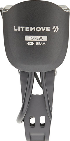 Litemove RX-E90 LED HB/LB E-Bike Front Light for Fork Mounting with StVZO - black
