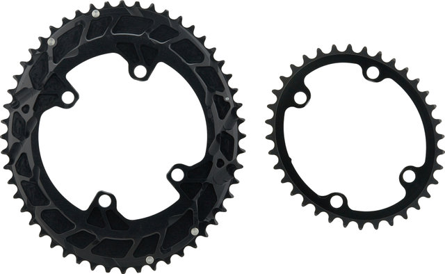 Rotor juego de bielas INpower V3 con potenciómetro Shimano 2x12 y Q-Rings - black/172,5 mm/36-52