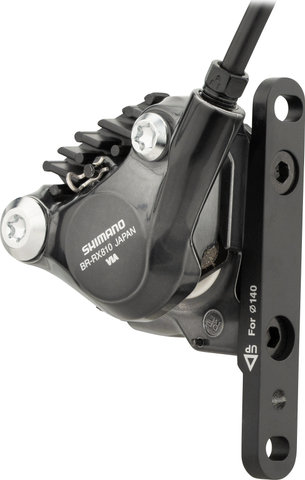 Shimano Frein à Disque GRX BR-RX810 + ST-RX810-LA Remote - noir-gris/Roue avant/Gauche (spécifique au côté)