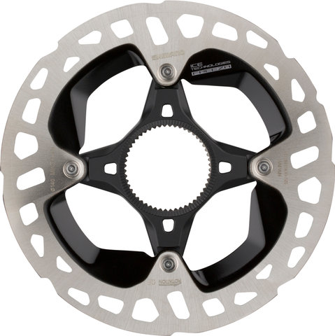 Shimano Bremsscheibe RT-MT900 Center Lock Innenverzahnung für XTR / Dura-Ace - silber-schwarz/140 mm