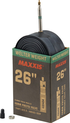 Maxxis Cámara de aire Welterweight 26" - negro/26 x 1,5-2,5 SV 48 mm