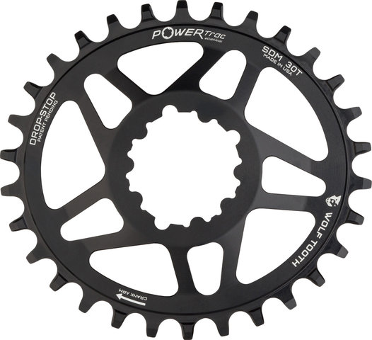 Wolf Tooth Components Elliptical Direct Mount Kettenblatt für SRAM GXP - black/30 Zähne