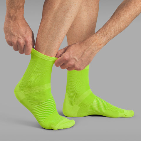 GripGrab Lightweight Airflow Socken - yellow hi-vis/41 - 44