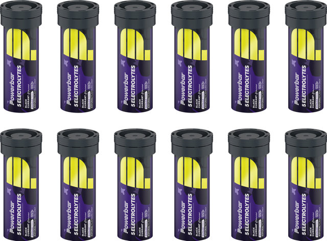 Powerbar 5Electrolytes Sports Drink Sportgetränk Brausetabletten - Box (42gx12) - black currant