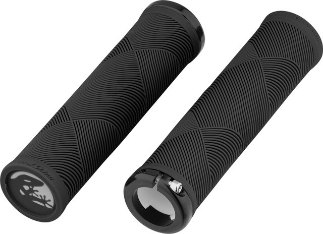 Lizard Skins Puños Strata Lock-On - jet black/135 mm