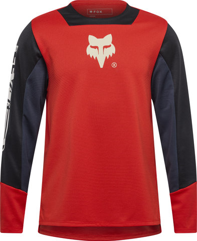 Fox Head Youth Defend Elevated L/S Jersey - fluorescent red/M