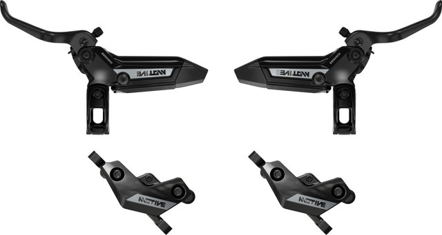 SRAM Motive Silver V+H Set Disc Brake - black anodized/Set/Flip-Flop (non-side-specific)