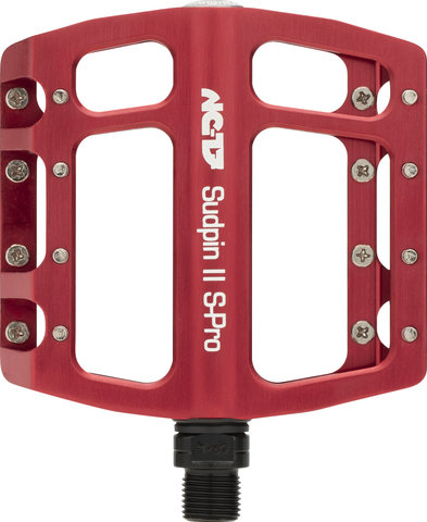 NC-17 Pedales de Plataforma Sudpin II S-Pro - rojo/96 mm/100 mm
