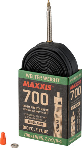 Maxxis Cámara de aire Welterweight 28" - negro/700 x 23-32 SV 48 mm