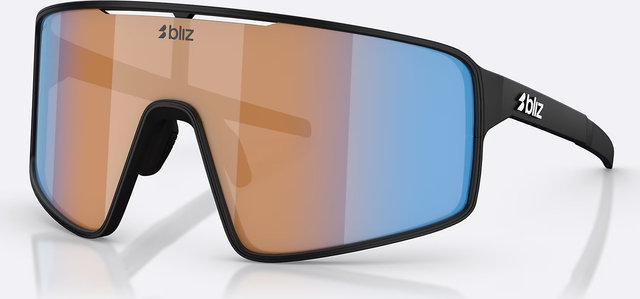 Bliz P001 Sportbrille - matt black/nano optics nordic light coral-orange-blue multicolor
