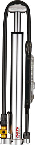 Lezyne Mini-Pompe CNC Micro Floor Drive Digital HVG Affichage de la Pression - argenté poli