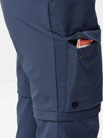 Fjällräven Abisko Hybrid Trail Zip-Off Damen Hose - navy | S