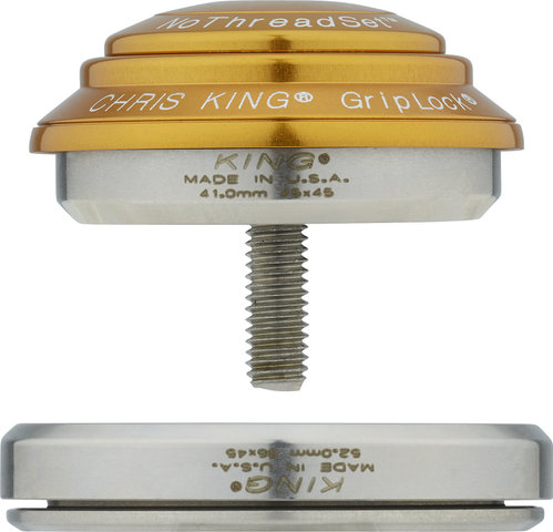 Chris King DropSet 3 IS41/28,6 - IS52/40 GripLock Steuersatz - gold/IS41/28,6 - IS52/40