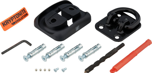 Kryptonite Evolution Ground Anchor - black-orange