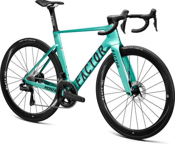 Factor MONZA Ultegra Carbon 28" Rennrad - steel green/28"/M/170,0 mm